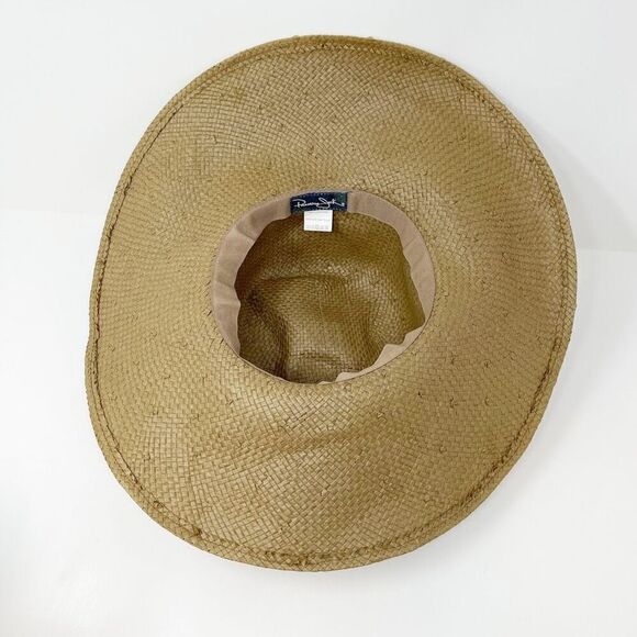 Panama Jack Straw Paper Hat Beach Sun Floppy Hat Women’s One Size Fits Most - Picture 6 of 8